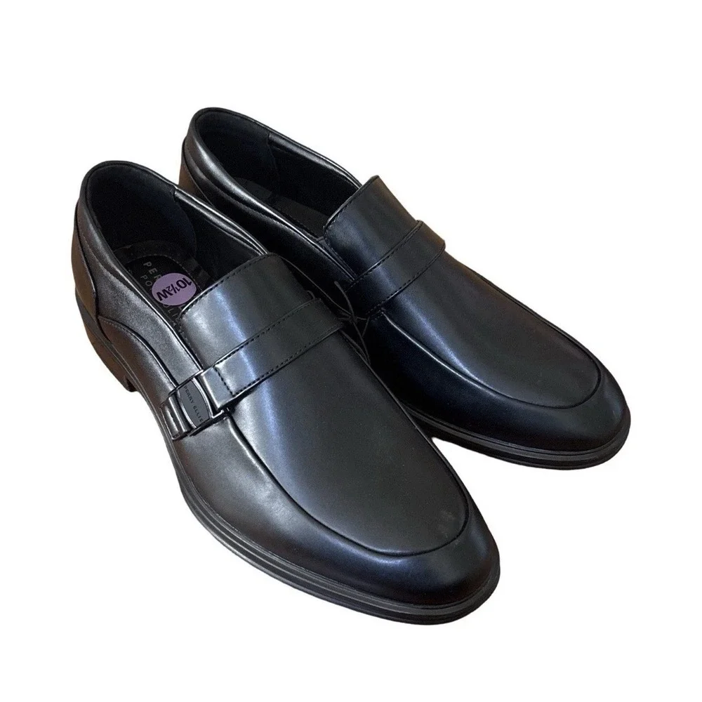 Perry Ellis Portfolio Drexler II RB Mens 10 Wide Dress Shoes Black PEJSN24203A-2